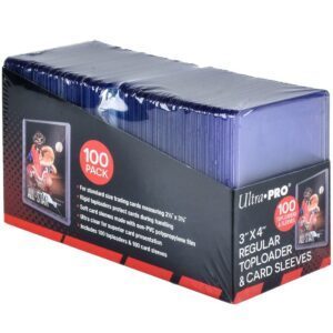 100 stk. Toploader 3x4 Regular og soft card sleeves - Ultra Pro