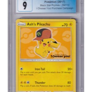 Ash's Pikachu SM110 CGC 9