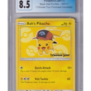 Ash's Pikachu SM111 CGC 8.5