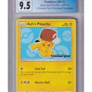 Ash's Pikachu SM113 CGC 9.5