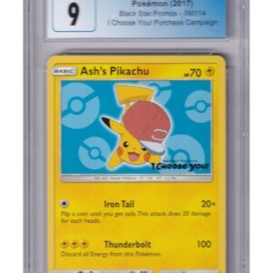 Ash's Pikachu SM114 CGC 9