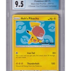 Ash's Pikachu SM114 CGC 9.5