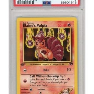 Blaine's Vulpix 66/132 1st Edition PSA 9