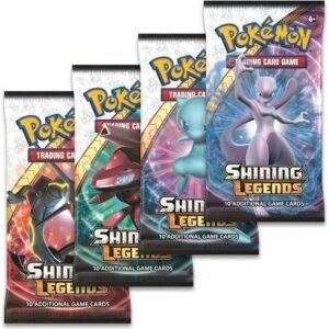 Booster Pack artwork set, full (4 stk.) fra S&M Shining Legends.