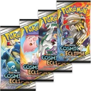 Booster Pack full artwork set (4 stk.) fra S&M Cosmic Eclipse.