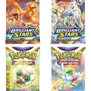 Booster Pack full artwork set (4 stk.) fra SWSH Brilliant Star.