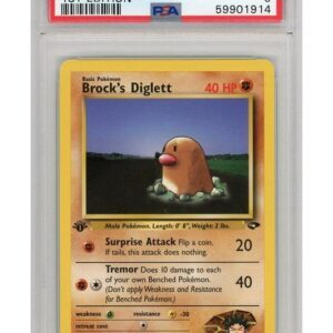 Brock's Diglett 67/132 1st Edition PSA 9