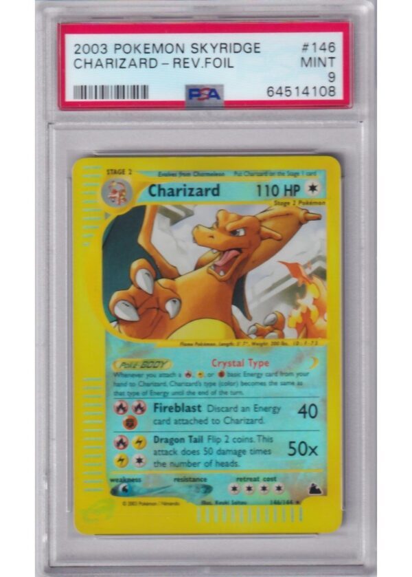 Charizard - 146/144 - Reverse Foil - PSA 9
