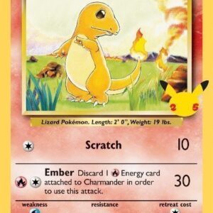 Charmander - 46/102 - 25 års jubilæum - JUMBOkort