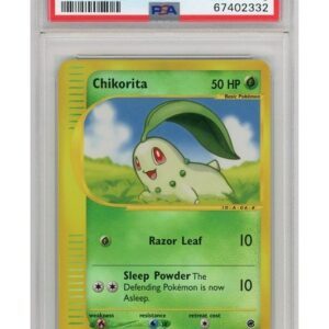 Chikorita 100/165 Reverse Foil PSA 8