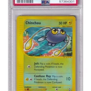 Chinchou 71/147 Reverse Foil PSA 8