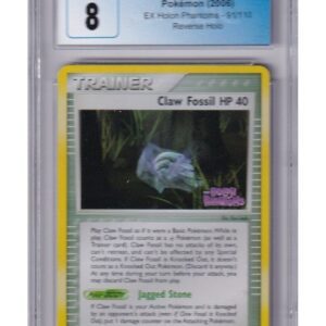 Claw Fossil 91/110 Reverse Foil CGC 8