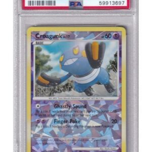 Croagunk Cracked Ice Holo 13/17 Reverse Foil PSA 7