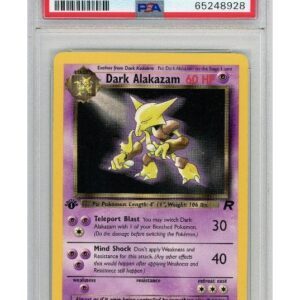 Dark Alakazam 18/82 1st Edition PSA 8