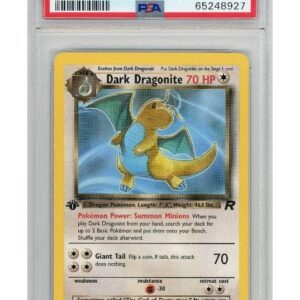 Dark Dragonite 22/82 1st Edition PSA 8