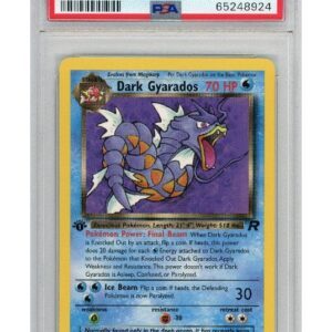 Dark Gyarados 25/82 1st Edition PSA 9