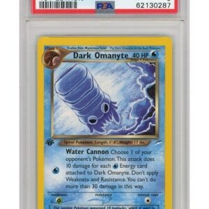 Dark Omanyte 37/105 1st Edition PSA 9