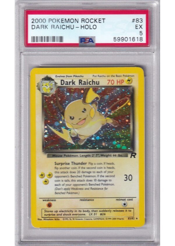 Dark Raichu - 83/82 - PSA 5