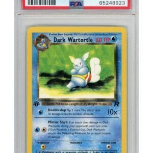 Dark Wartortle 46/82 1st Edition PSA 8