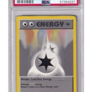 Double Colorless Energy 96/102 1st Edition PSA 9