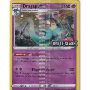 Dragapult - 091/192 - Rebel Clash Stamp - Sealed