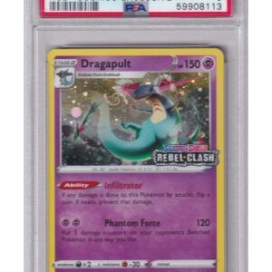 Dragapult Rebel Clash Stamp 091/192 PSA 8