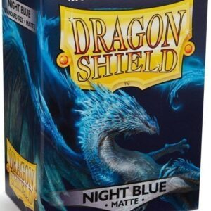 Dragon Shield matte (Mørk blå) Deck Protector Sleeves 100 stk. top-loading (63x88mm)
