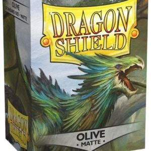 Dragon Shield matte (Oliven-grøn) Deck Protector Sleeves 100 stk. top-loading (63x88mm)
