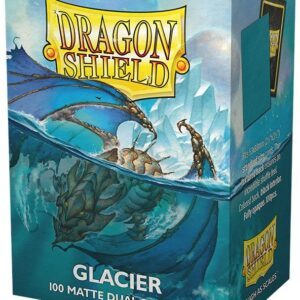 Dragon Shield matte dual (Blå / Glacier) Deck Protector Sleeves 100 stk. top-loading (63x88mm)