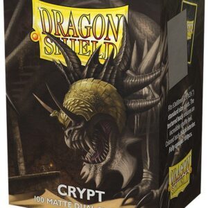 Dragon Shield matte dual (Grå / Crypt) Deck Protector Sleeves 100 stk. top-loading (63x88mm)