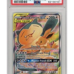 Eevee & Snorlax GX SM169 PSA 10