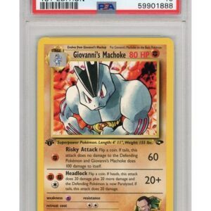 Giovanni's Machoke 42/132 1st Edition PSA 10