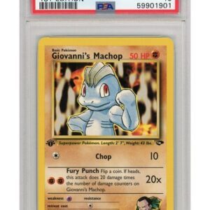 Giovanni's Machop 72/132 1st Edition PSA 10