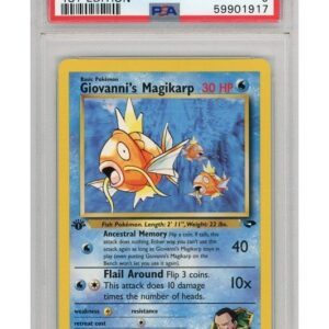 Giovanni's Magikarp 73/132 1st Edition PSA 9