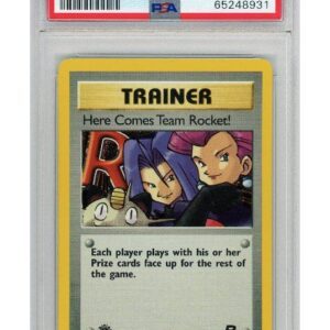 Here Comes Team Rocket! 15/82 1st Edition PSA 9
