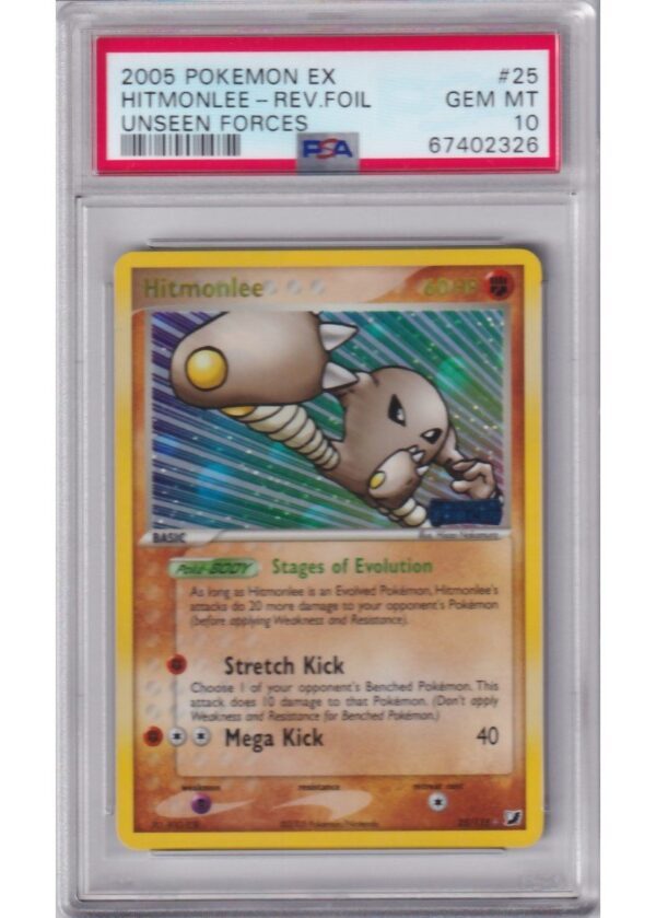 Hitmonlee - 25/115 - Reverse Foil - PSA 10