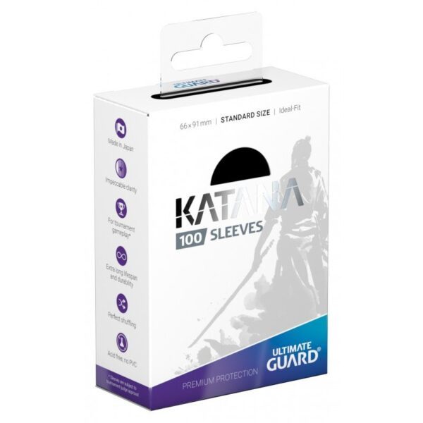 KATANA (sort) Deck Protector Sleeves 100 stk. top-loading (66x91mm)