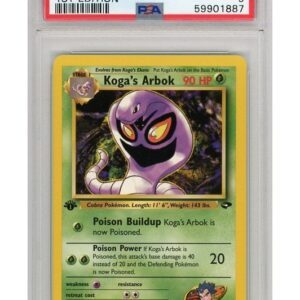 Koga's Arbok 25/132 1st Edition PSA 9