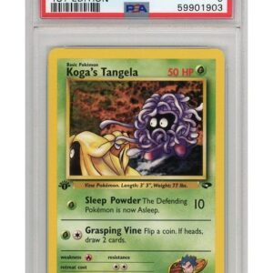 Koga's Tangela 81/132 1st Edition PSA 9
