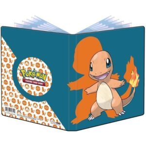 Lille mappe med pokemonmotiv (Charmander) (4 kort pr. side + 2 sider til JUMBOkort)