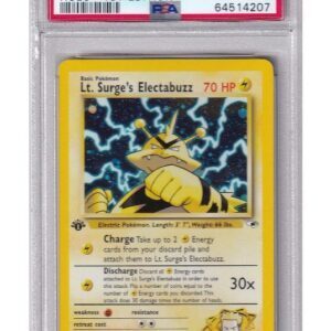 Lt. Surge's Electabuzz 6/132 1st Edition PSA 9