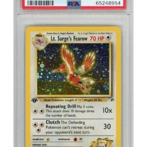 Lt. Surge's Fearow 7/132 1st Edition PSA 9