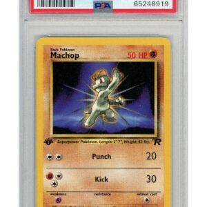 Machop 59/82 1st Edition PSA 10