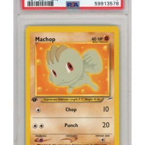 Machop - 73/105 - 1st Edition - PSA 10