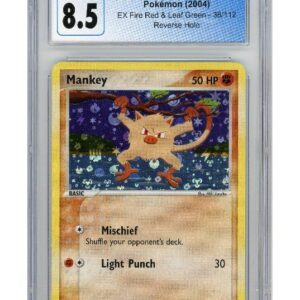 Mankey 38/110 Reverse Foil CGC 8.5