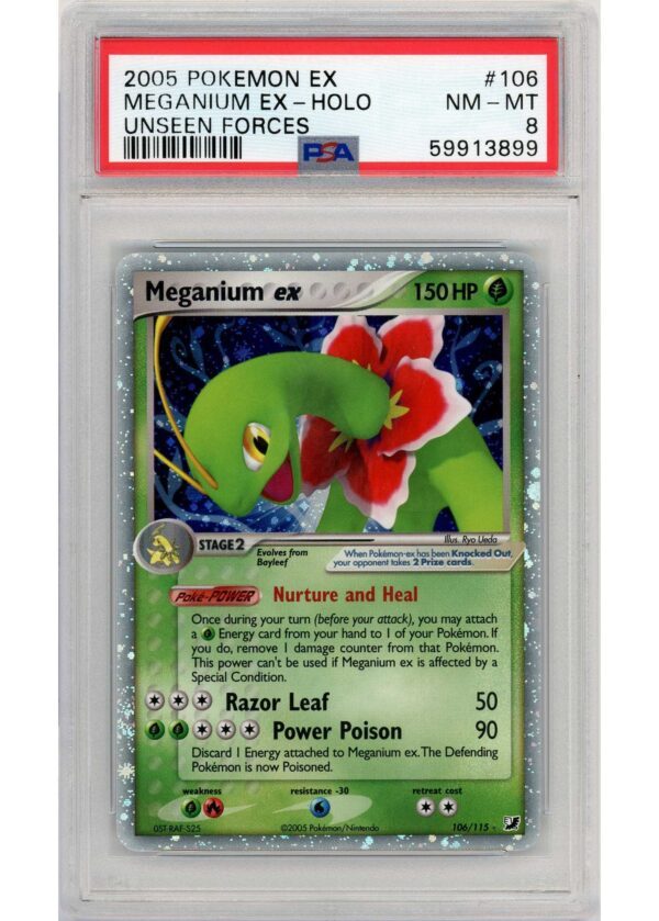 Meganium ex - 106/115 - PSA 8