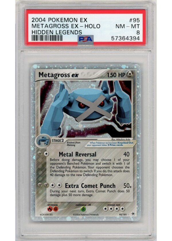 Metagross ex - 95/101 - PSA 8