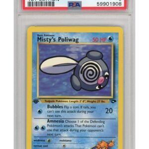 Misty's Poliwag 89/132 1st Edition PSA 9