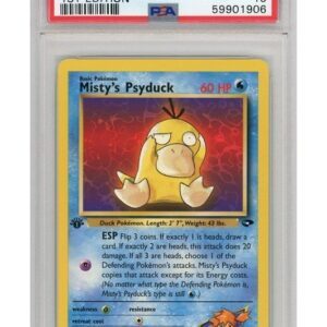 Misty's Psyduck 90/132 1st Edition PSA 10