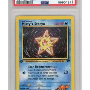 Misty's Staryu 90/132 1st Edition PSA 9